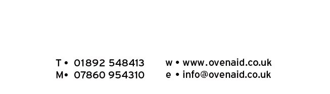 ovenaid tel number 01892 548413 mobile 07860 954310 www.ovenaid.co.uk info@ovenaid.co.uk